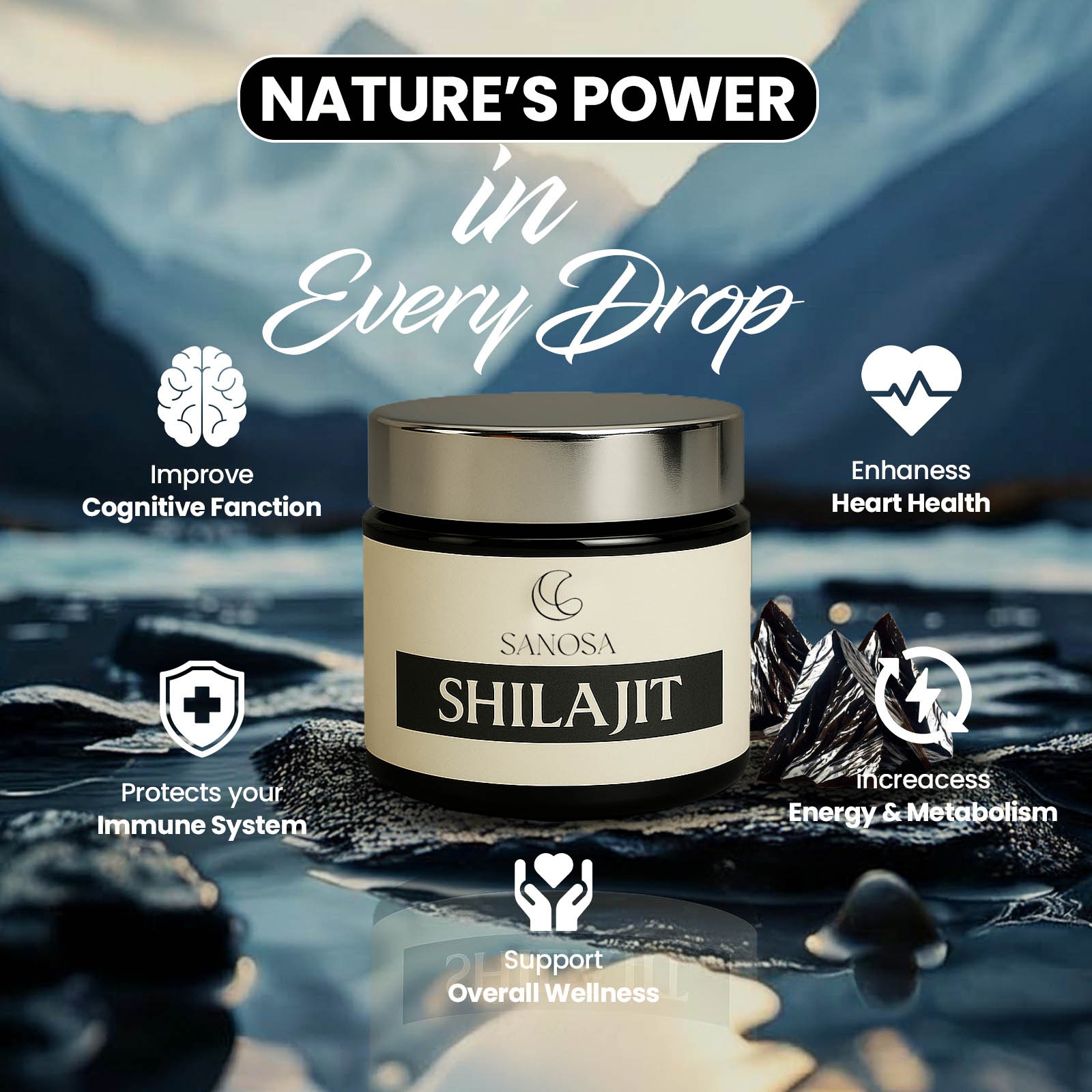 SANOSA Pure Shilajit Resin