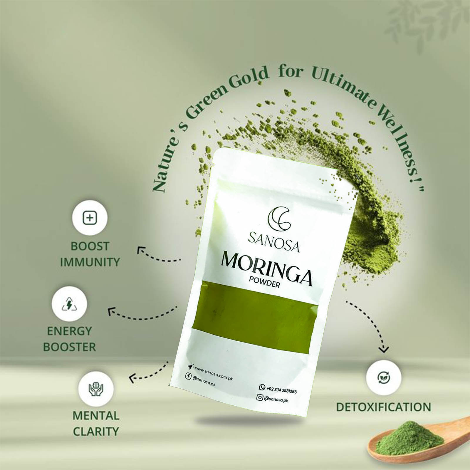 SANOSA Green Energy Moringa Powder